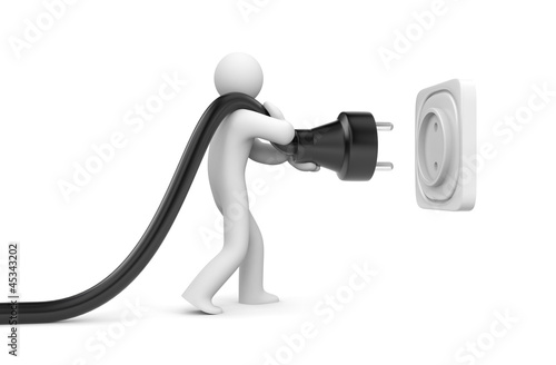 Illustration: Person try to connect Person try to connect