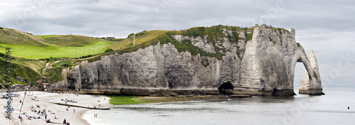 Photo: Cliffs of Etretat Panorama, Normandy, France Cliffs of Etretat Panorama, Normandy, France