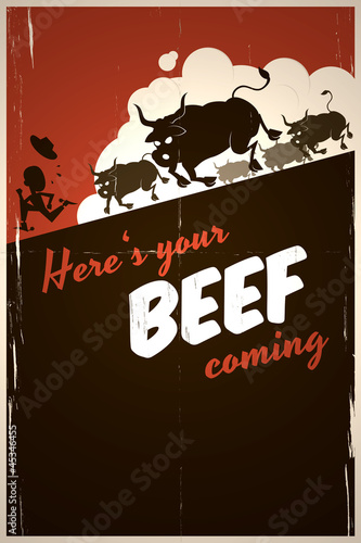 Illustration: rind rindfleisch rind rindfleisch