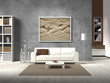 Modern Living Room In Natural ...