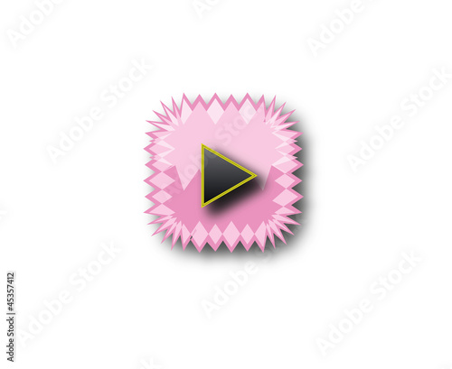 Vector: light pink play button light pink play button