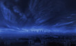 A photo of amazing storm in the city
