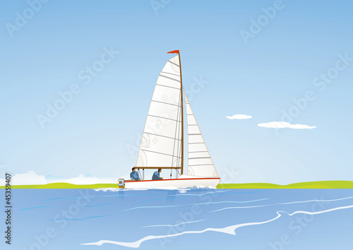 Vector: Segelboot Segelboot