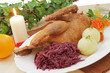 Ente, Klöße, Rotkohl