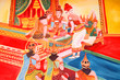 Photo: Buddha's biography painting on wall of Wat Non Tae Buddha's biography painting on wall of Wat Non Tae