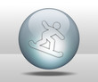 Hovering Sphere Button "Snowboarding"