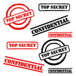 Stempel Set "Top Secret" & "Confidential"