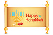 vector illustration of manorah wishing Israel New Year