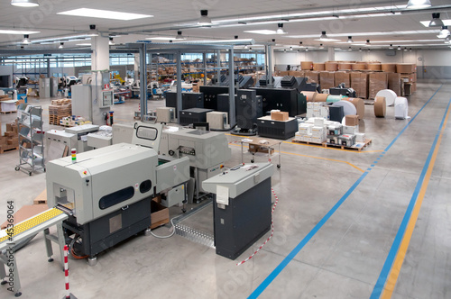 Photo: Printshop (press printing) - Finishing line Printshop (press printing) - Finishing line