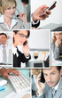 Business people at work