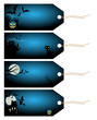 Vector: Halloween tags Halloween tags