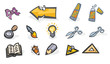 Set of manual training Symbols.