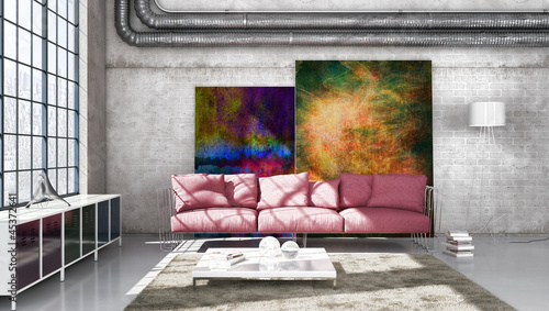 Illustration: Living room Living room
