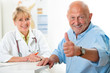 Patient in der Arztpraxis
