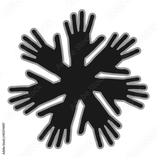 Vector: Team hand icon Team hand icon