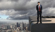 Businessman and cityscape