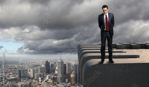 Photo: Businessman and cityscape Businessman and cityscape