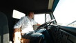 Truck Driver Delivering Freight