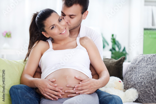 Photo: Couple expecting baby Couple expecting baby