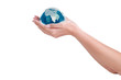 Hands  and earth