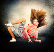 Dance. Hip-Hop Dancer. Dancing Teenage Girl