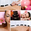 Collage  of spa treatments and massages