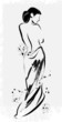 Vektor: freehand sketch of beautiful girl freehand sketch of beautiful girl