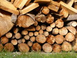 Brennholz Holzstapel