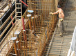 Baustelle - Bewehrungseisen - Arbeiter