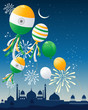 india flag balloons
