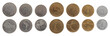 Old Slovenian Coins Isolated on White