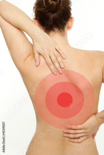 Photo: frau rücken frau rücken