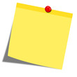 Postit mit Pinnadel