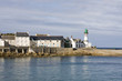view of the island " ile de sein " in brittany, france.