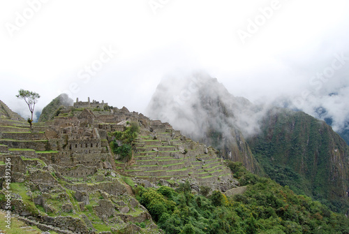 Photo: Vista panoramica de unas casas tipicas incas del Machu Picchu. Vista panoramica de unas casas tipicas incas del Machu Picchu.
