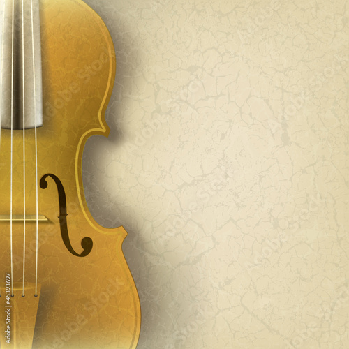 Vector: abstract grunge music background with violin abstract grunge music background with violin