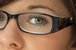 woman with glasses