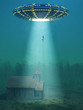 flying saucer arrived at night