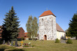 Dorfkirche neben Friedhof Trauer - Friede sei mit Dir