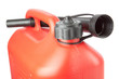 Photo: Diesel Canister jerrycan with a watering can. On a white backgro Diesel Canister jerrycan with a watering can. On a white backgro