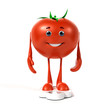 3d rendered illustration of a tomato character