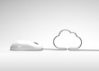 Illustration: mouse and cloud mouse and cloud