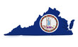 Virginia Map 3d Shape