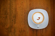 cappuccino coffee in white cup