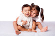 Foto: Happy brother and sister Happy brother and sister