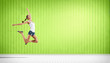 Photo: young woman dancing and jumping... young woman dancing and jumping...
