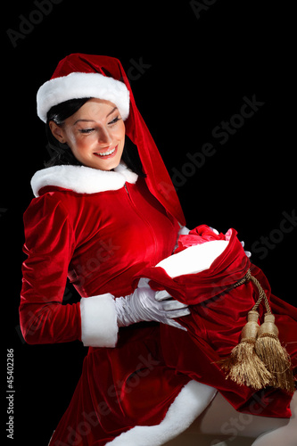 Photo: pretty santa girl pretty santa girl