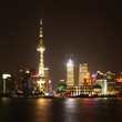 shanghai skyline at night