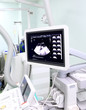 ultrasound scanning in the x-ray lab