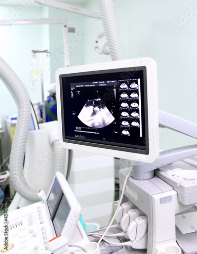 Photo: ultrasound scanning in the x-ray lab ultrasound scanning in the x-ray lab